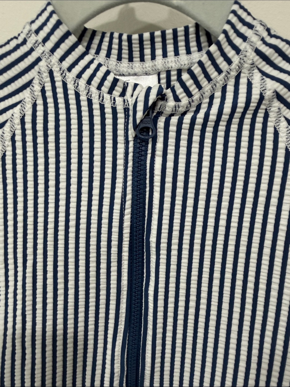 RuggedButts Navy Striped One Piece Swim - Picture 4 of 5